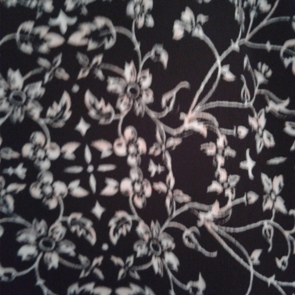 Floral Print Faux Leather High Low Tank Top - Picture 4 of 7